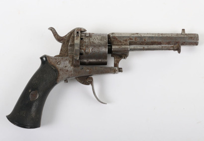 6 Shot 7mm Double Action Franco-Belgian Pin Fire Revolver