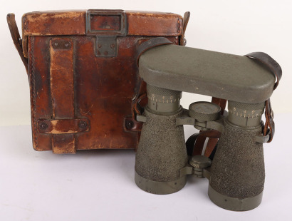 Cased Pair of WW1 German Officers Fernglas 08 Binoculars