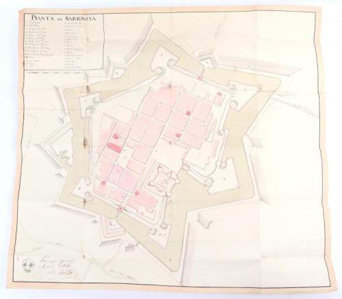 Signed Napoleonic Map