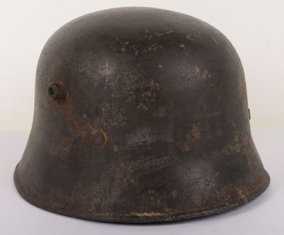 Rare WW1 Turkish M-18 Steel Combat Helmet