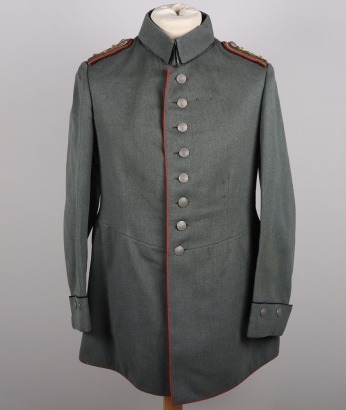 Imperial German Saxon 1st Pioneer Battalion Nr12 Officers Field Grey Model 1910 Officers Tunic