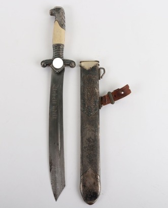 Third Reich RAD (Labour Service) Officers Dress Dagger by Carl Julius Krebs, Solingen