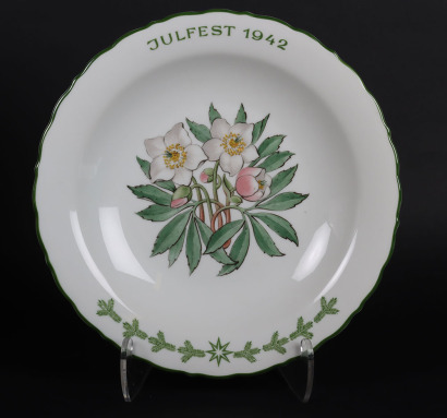 Third Reich SS Julfest 1942 Allach Porcelain Presentation Plate