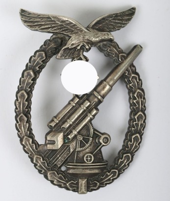 WW2 German Luftwaffe Flak Badge by Gustav Brehmer, Markneukirchen