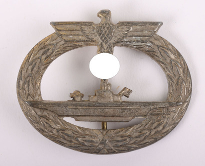 WW2 German Kriegsmarine U-Boat War Badge by Alois Rettenmaier, Schwäbisch-Gmünd