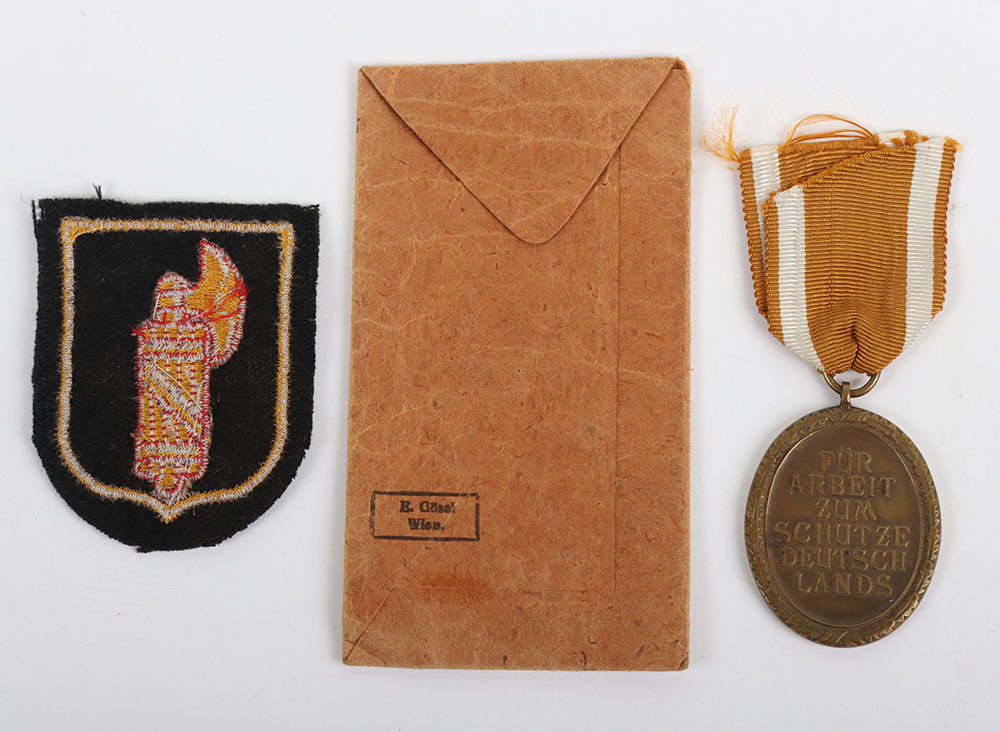 Third Reich Westwall Medal with Packet of Issue & Waffen-SS Italian ...