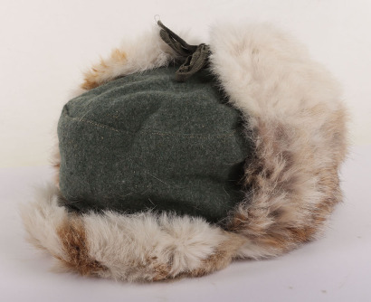 WW2 German Army or Waffen SS Winter Fur Field Cap “Pelzmütze”