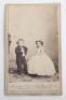 Rare Matthew Brady c.1863 Carte de Viste of Commodore Nutt [George Washington Morrison Nutt] and Miss Minnie Warren, two Famous 19th Century American Dwarfs Who Were Part of P.T. Barnum’s Circus