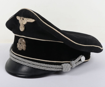 Third Reich Black Allgemeine-SS Officers Peaked Cap