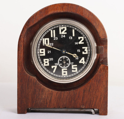 WW2 German Kienzle Desk / Station Clock (Heeresigentum)