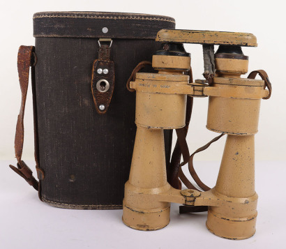 Occupied France Made 10x50 Binoculars by Huet, Paris, ‘MARINE NATIONALE’