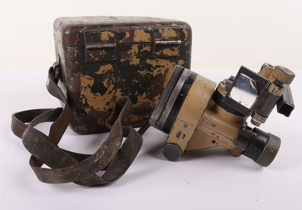 WW2 German Machine Gun Optical Sight With Carrier Case ww2-german-machine-gun-optical-sight-with-carrier-case