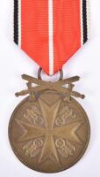 Third Reich Eagle Order Bronze Medal of Merit with Swords