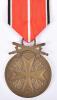 Third Reich Eagle Order Bronze Medal of Merit with Swords