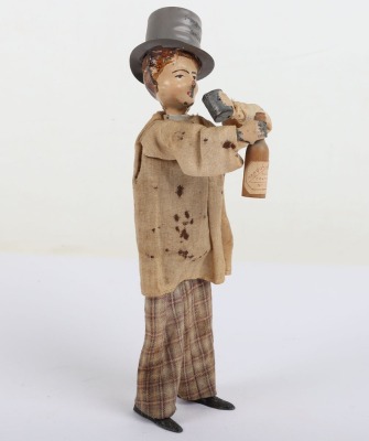 Fernand Martin Tinplate Clockwork Le Pochard Drunkard - 3