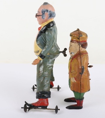 Issmayer Grandpa Skater, tinplate, clockwork mechanism - 3