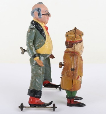 Issmayer Grandpa Skater, tinplate, clockwork mechanism - 4
