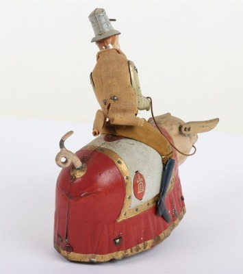 Lehmann (Germany) Tinplate Clockwork Paddy Dancing Pig - 3