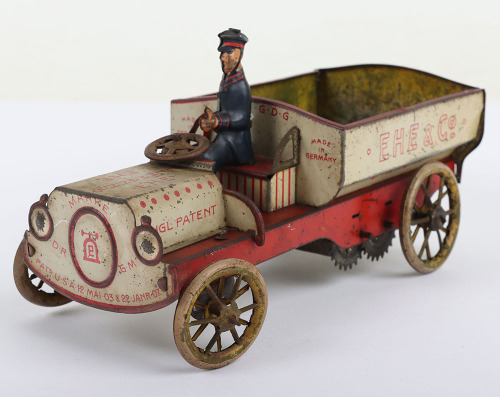 A Lehmann (Germany) Tinplate Clockwork EHE & Co Delivery Truck