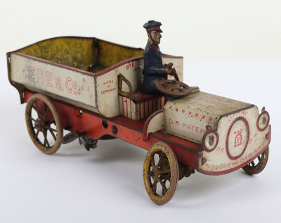 A Lehmann (Germany) Tinplate Clockwork EHE & Co Delivery Truck - 3