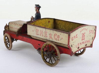 A Lehmann (Germany) Tinplate Clockwork EHE & Co Delivery Truck - 4