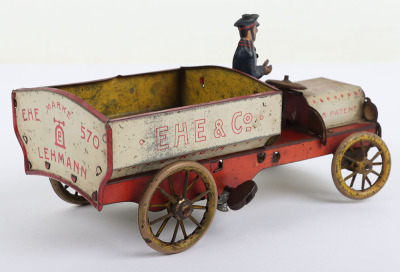 A Lehmann (Germany) Tinplate Clockwork EHE & Co Delivery Truck - 5