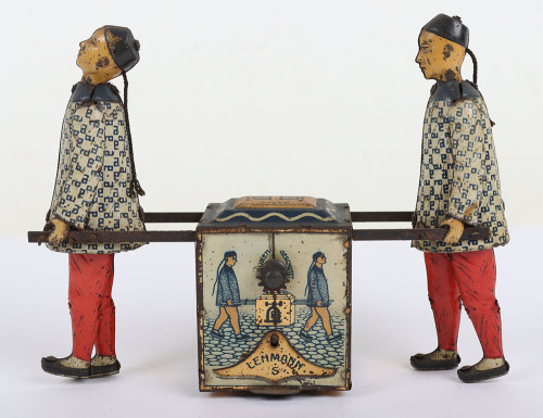 A Lehmann (Germany) Tinplate Early Flywheel Version Kadi Tea Chest