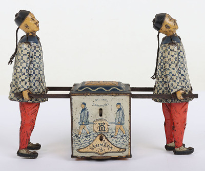 A Lehmann (Germany) Tinplate Early Flywheel Version Kadi Tea Chest - 2