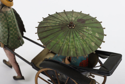 Scarce Lehmann (Germany) Tinplate Clockwork Masuyama Rickshaw EPL 773 - 7