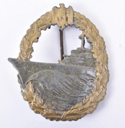 WW2 German Kriegsmarine Destroyer War Badge by Rudolf Souval