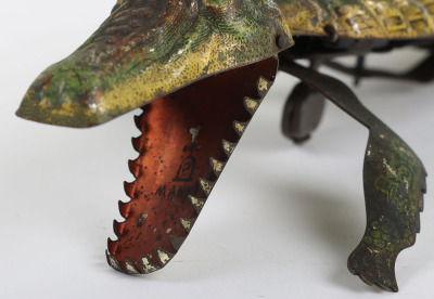 A Scarce Lehmann (Germany) Tinplate Clockwork Crocodile - 3