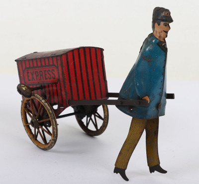 Lehmann (Germany) Tinplate Clockwork Express Porter - 3