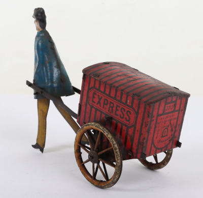Lehmann (Germany) Tinplate Clockwork Express Porter - 5