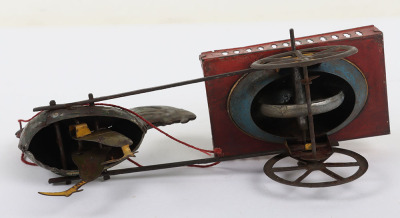 Lehmann (Germany) Tinplate Flywheel Rooster & Rabbit EPL 320 circa pre 1908 - 6