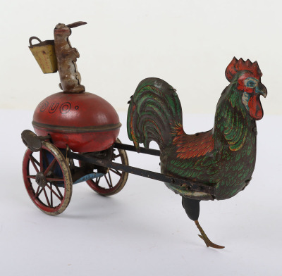 Lehmann (Germany) Tinplate Clockwork Rooster & Rabbit Duo EPL 722 - 2