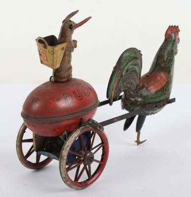 Lehmann (Germany) Tinplate Clockwork Rooster & Rabbit Duo EPL 722 - 3