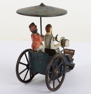Scarce Lehmann (Germany) Tinplate Clockwork New Century Cycle 345 circa post 1908 - 4