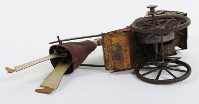Scarce Early Lehmann (Germany) Tinplate Flywheel Mikado Family Rickshaw - 6