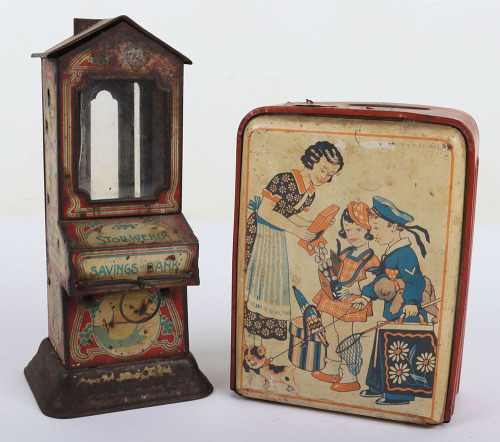 Stollwerck (Germany) Tinplate Chocolate Despenser/Savings Bank