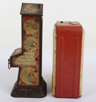 Stollwerck (Germany) Tinplate Chocolate Despenser/Savings Bank - 3