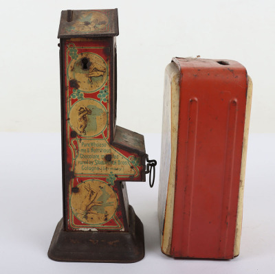 Stollwerck (Germany) Tinplate Chocolate Despenser/Savings Bank - 4
