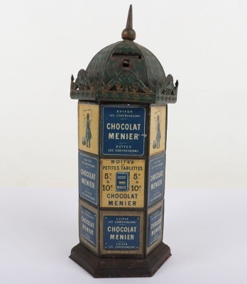 L.Revon & Co Paris France Chocolat Menier Mechanical Dispenser/Bank - 2
