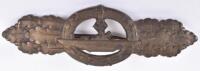 WW2 German Kriegsmarine U-Boat Combat Clasp in Bronze by Schwerin Berlin