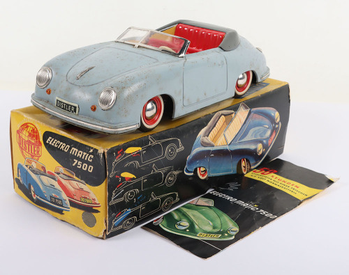 Distler (Germany) Porsche 356 Convertible Electro Matic 7500 tinplate Car