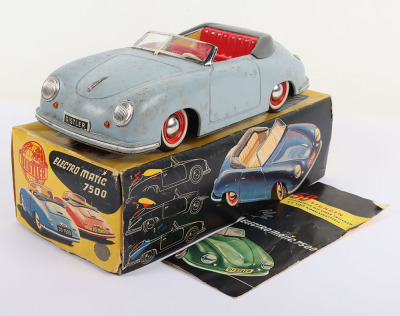 Distler (Germany) Porsche 356 Convertible Electro Matic 7500 tinplate Car