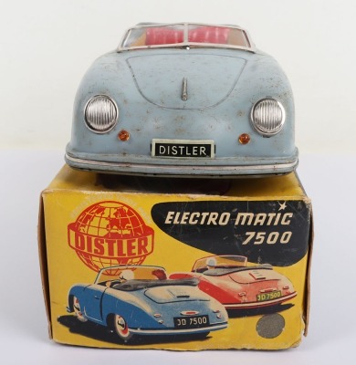 Distler (Germany) Porsche 356 Convertible Electro Matic 7500 tinplate Car - 2