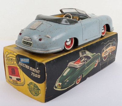 Distler (Germany) Porsche 356 Convertible Electro Matic 7500 tinplate Car - 4