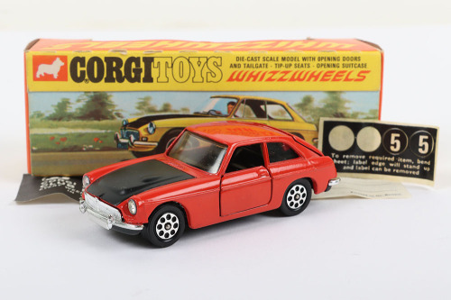 Vintage Corgi Toys 378 MGC GT Whizzwheels Model