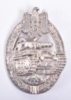 Third Reich Panzer Assault Badge Silver Grade by BH Mayer