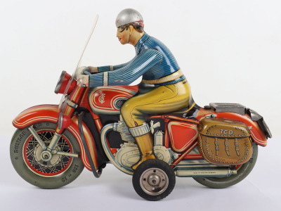 Large Tippco West German Tinplate Motorcycle - 4